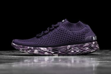 Nobull Knit Runner Men's Running Shoes Dark Purple | Australia (TW7351)